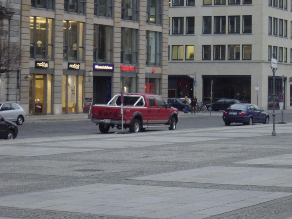 
You don't see many pickup trucks in Germany.  This one would look normal in
Texas, but stuck out in Germany.

