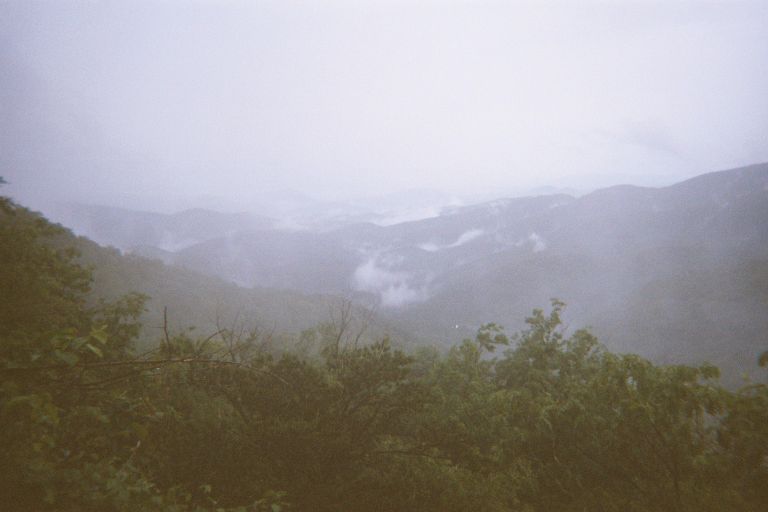 
This is just North of Woody Gap.  It started raining at 6:00 this day.
