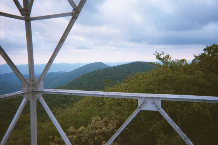 
From the fire tower on Albert Mountain.  
