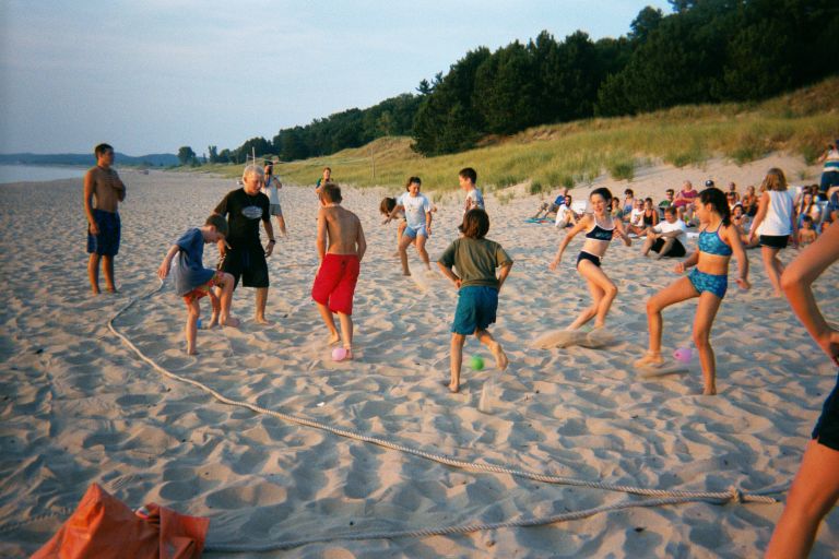 
Baloon stomp at the Beach Olympics
