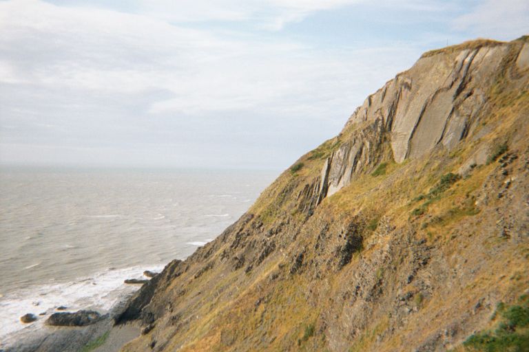 
A cliff north of Aberyswyth.  In my touring, Wales  had the best cliffs.
