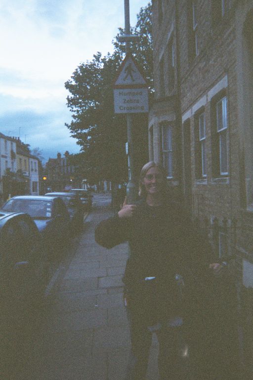 
I met up with Amy in Oxford that weekend.  She thought that a sign that said
``humped zebra crossing'' was pretty funny.  So do I.  So should you.
