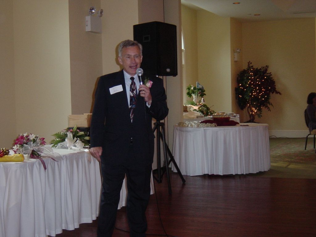 
Rick's Dad, the MC for the evening
